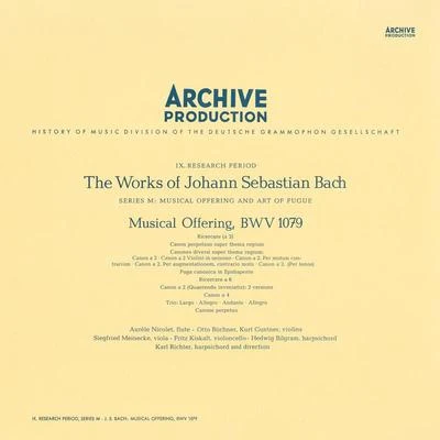 Bach: Musical Offering, BWV 1079 專輯 Hedwig Bilgram