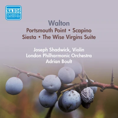 WALTON, W.: Portsmouth PointScapinoSiestaThe Wise Virgins Suite (London Philharmonic, Boult) (1954) 專輯 Adrian Boult